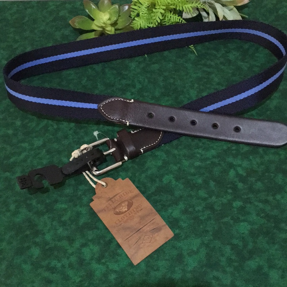 Telluride Leather and Canvas Belt